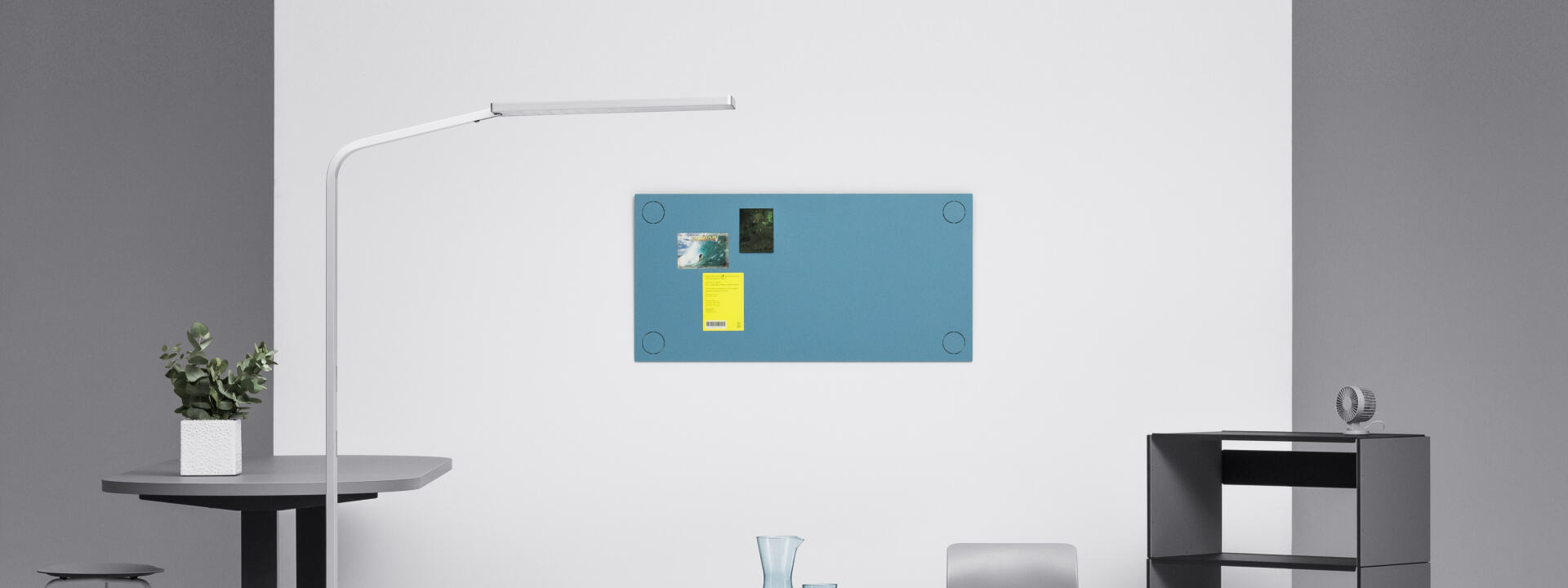 Magnetische Pinnwand-Streifen – 30,5 X 7,6 Cm, Rahmenlos, Mit 2 Magneten, 2er-Set In Aquamarin