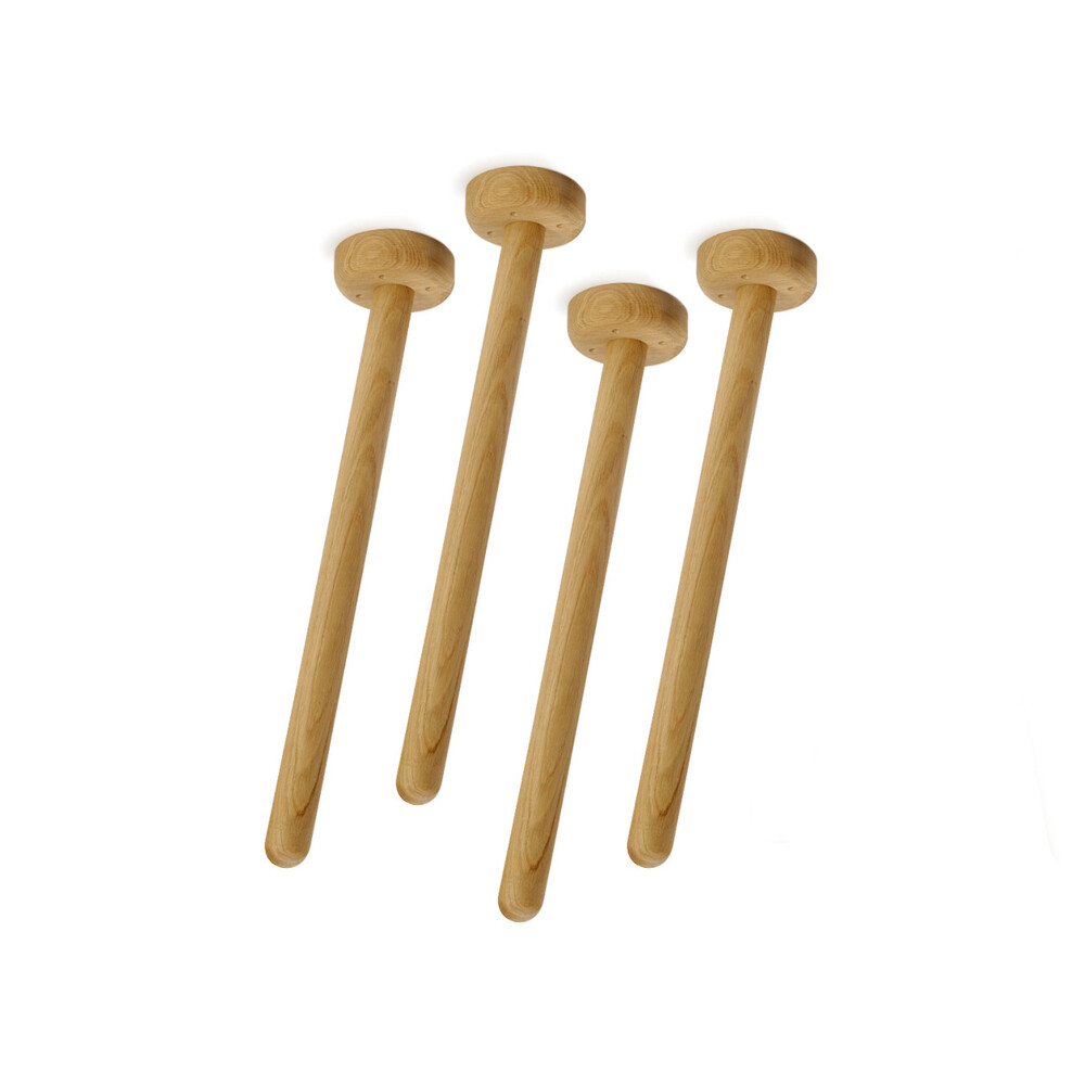 MT2 Tischbeine von Murken Hansen in Holz, Eiche, natur, matt geölt