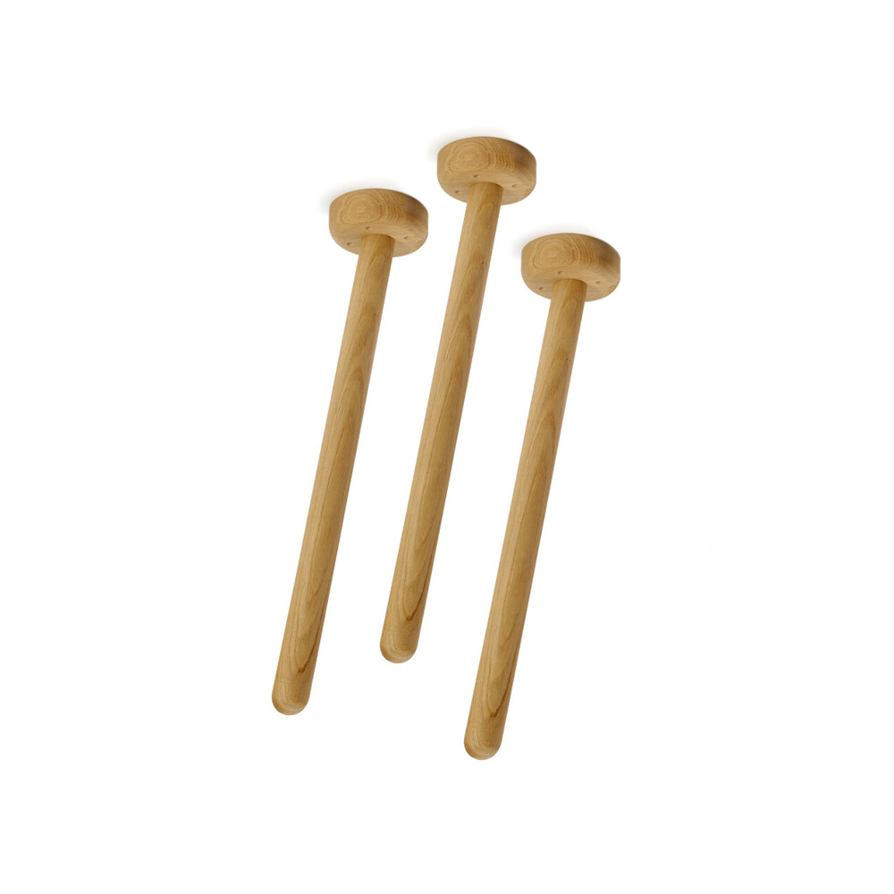 MT2 Tischbeine - Material und Farbe Holz, Eiche, natur, matt geölt - Set 3 Tischbeine