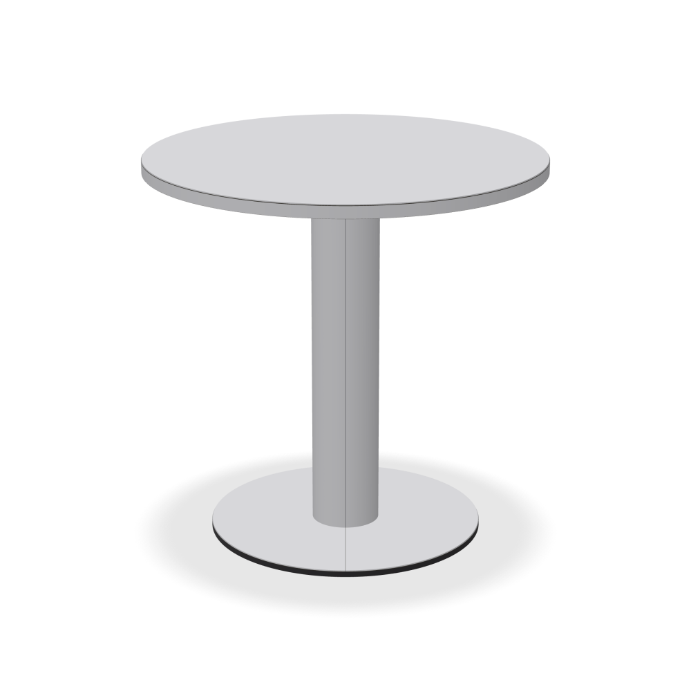 SPOT Bistrotisch - Oberseite Linoleum, 4177 Vapour - Form Rund, Ø 75