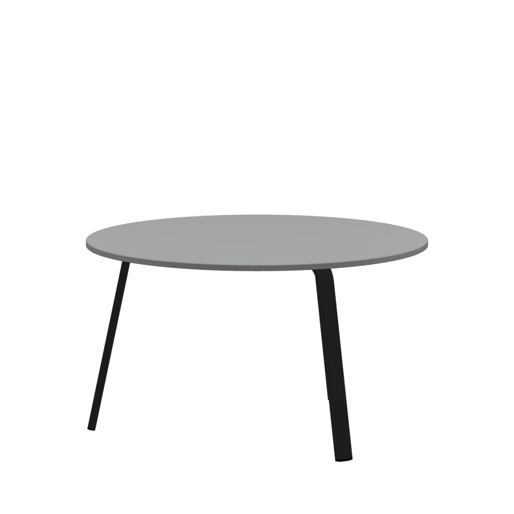 DIN linoleum table – 4132 Ash / MDF dyed / Mouse grey