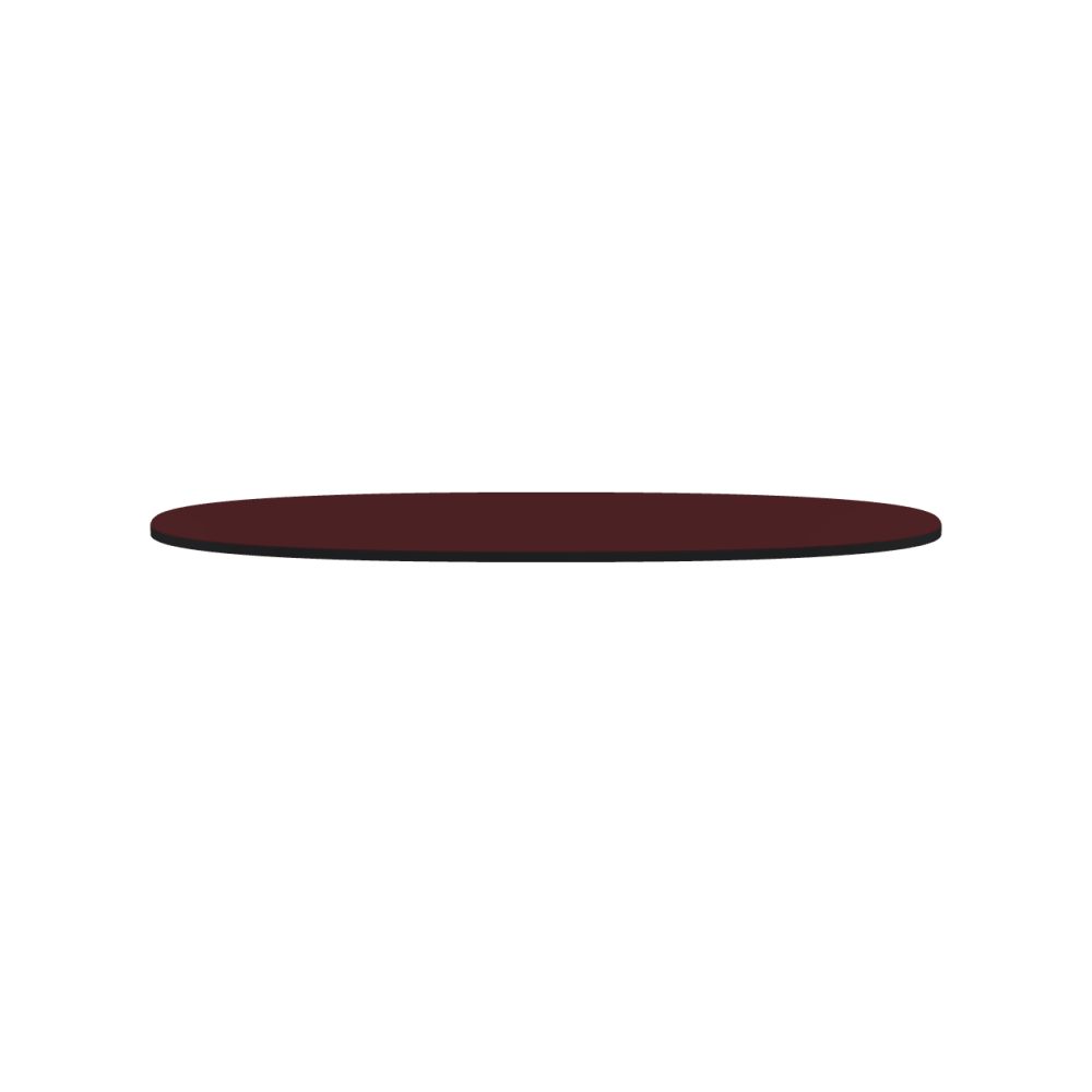 Linoleum tabletop – 4154 Burgundy / MDF dyed / Anthracite grey
