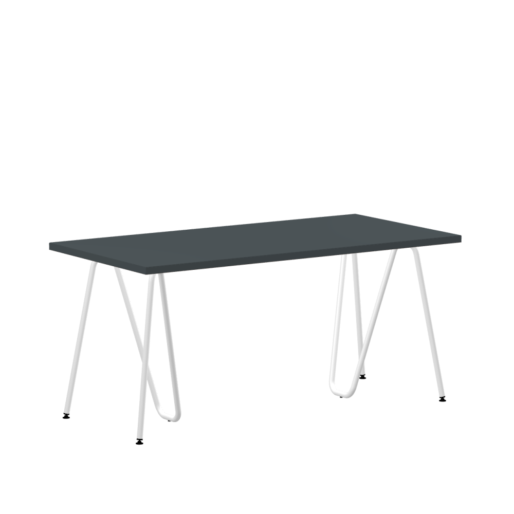 Sinus linoleum table – 4155 Pewter / Laminboard (Strength 30mm) / 4155 – Pewter