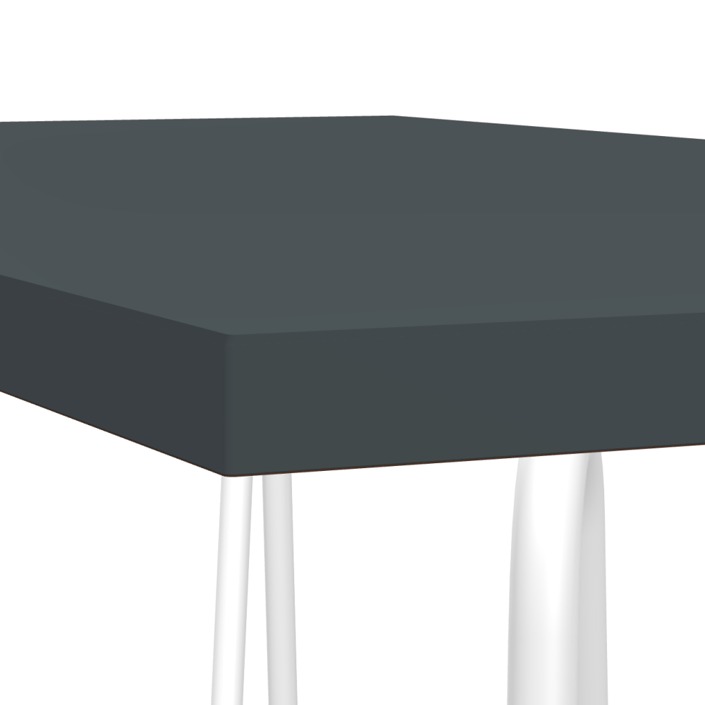 Sinus linoleum table – 4155 Pewter / Laminboard (Strength 30mm) / 4155 – Pewter