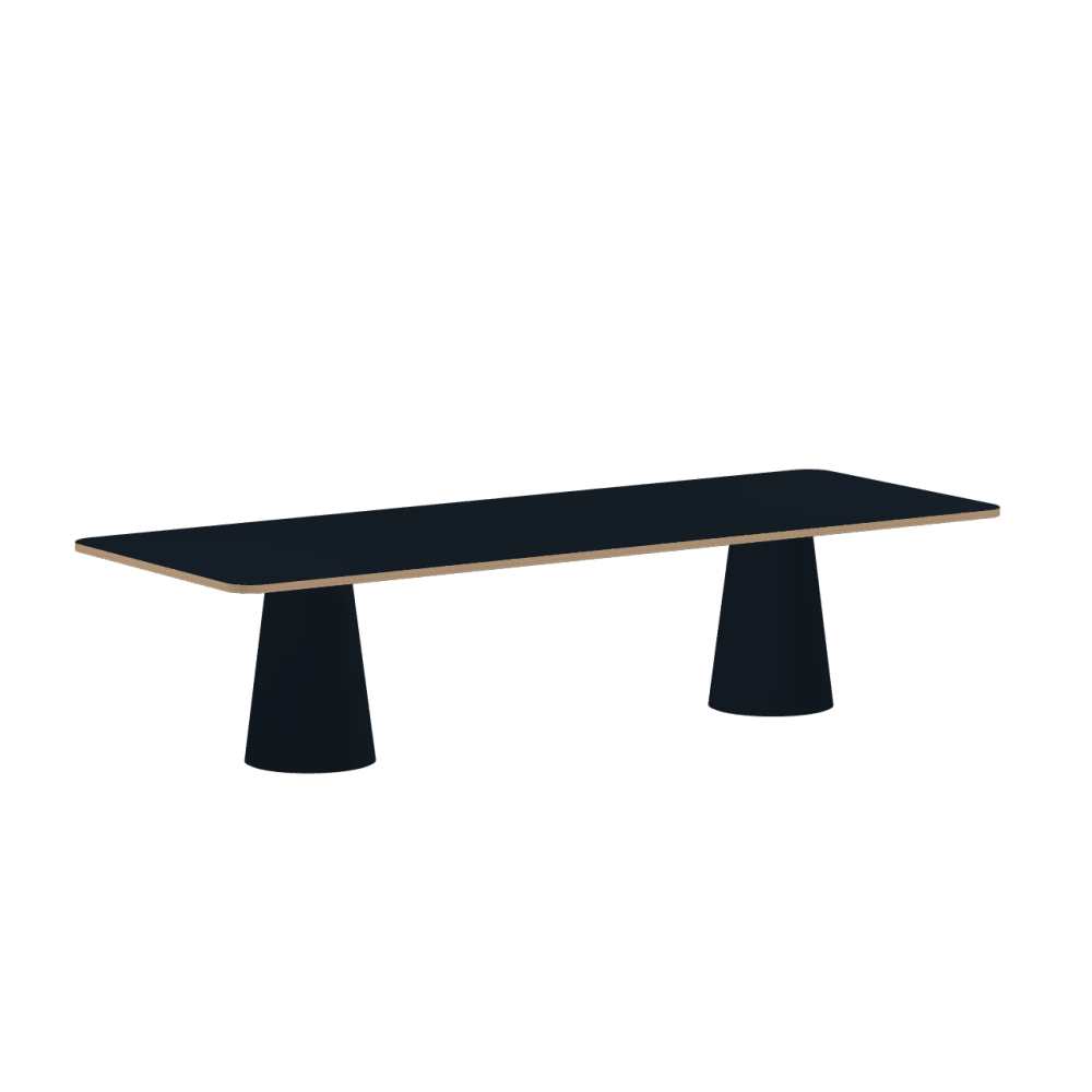 ALT linoleum table – 4167  Carbon – Faust exclusive / Laminboard (Strength 30mm) / Oak