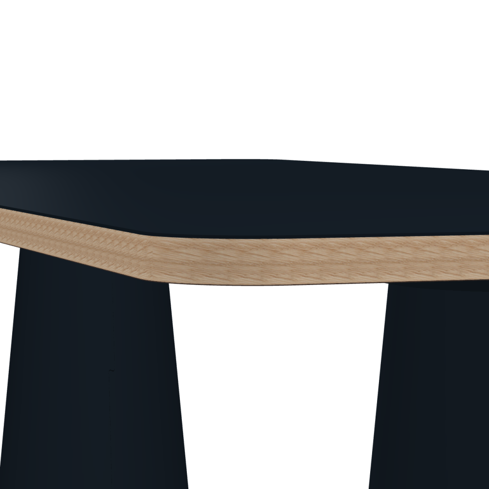 ALT linoleum table – 4167  Carbon – Faust exclusive / Laminboard (Strength 30mm) / Oak