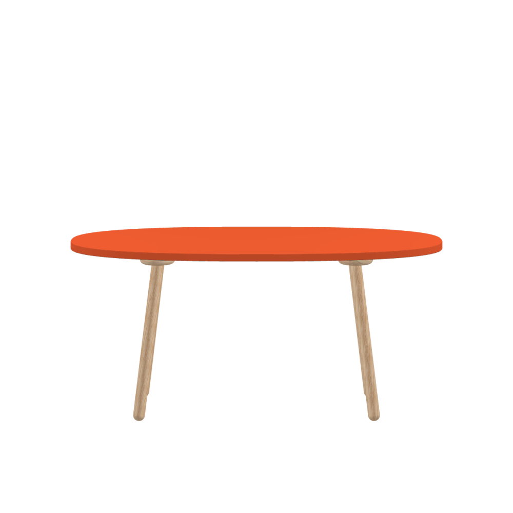 MT2 linoleum table – 4186 Orange Blast / Laminboard (Strength 30mm) / 4186 – Orange Blast