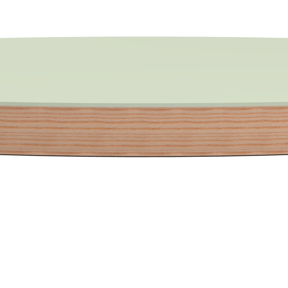 Linoleum tabletop – 4183 Pistachio / Laminboard (Strength 30mm) / Larch