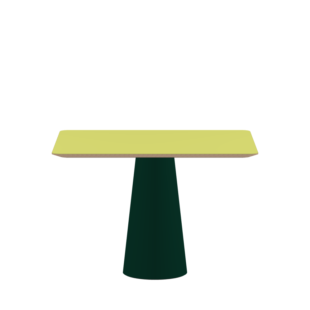 ALT linoleum table – 4182 Spring Green / Multiplex Birch Massive