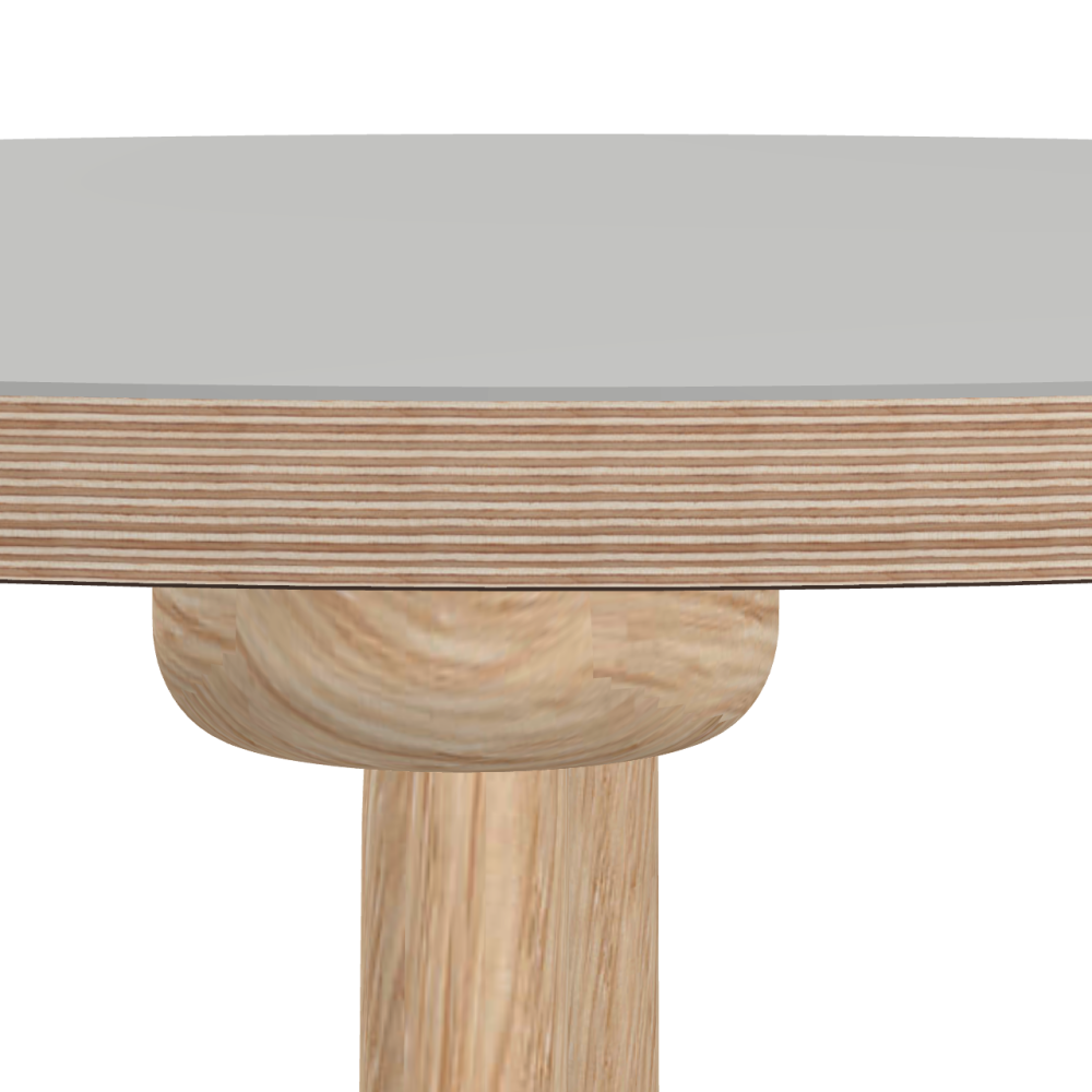MT2 linoleum table – 4175 Pebble / Laminboard (Strength 30mm) / Multiplex