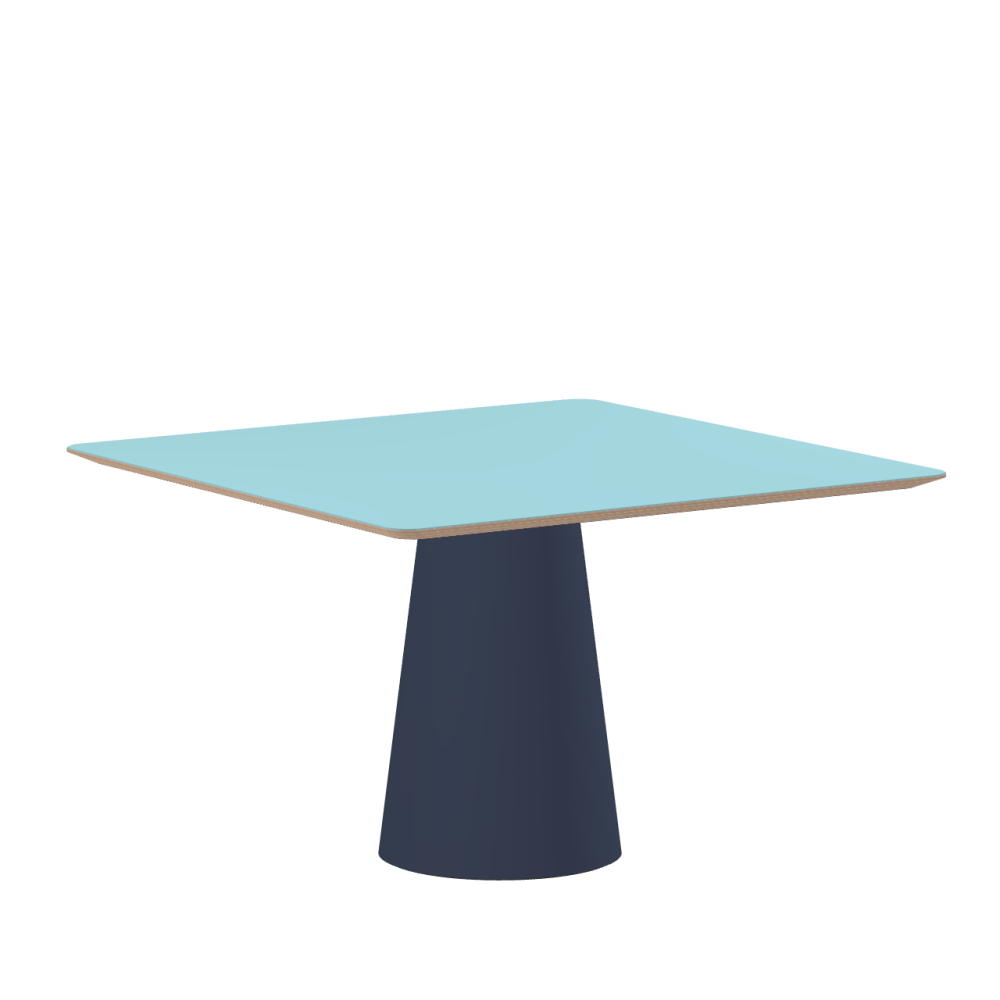 ALT linoleum table – 4180 Aquavert / Multiplex Birch Massive