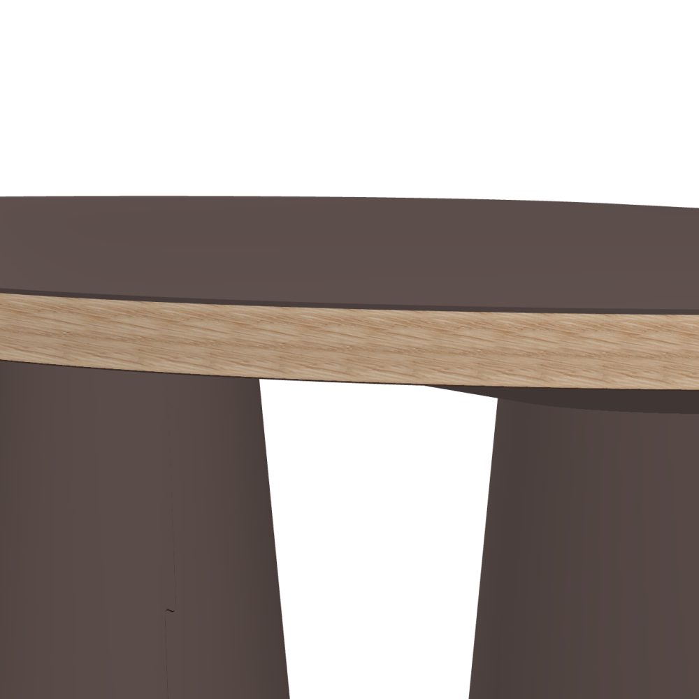 ALT linoleum table – 4172 Mauve / Laminboard (Strength 30mm) / Oak