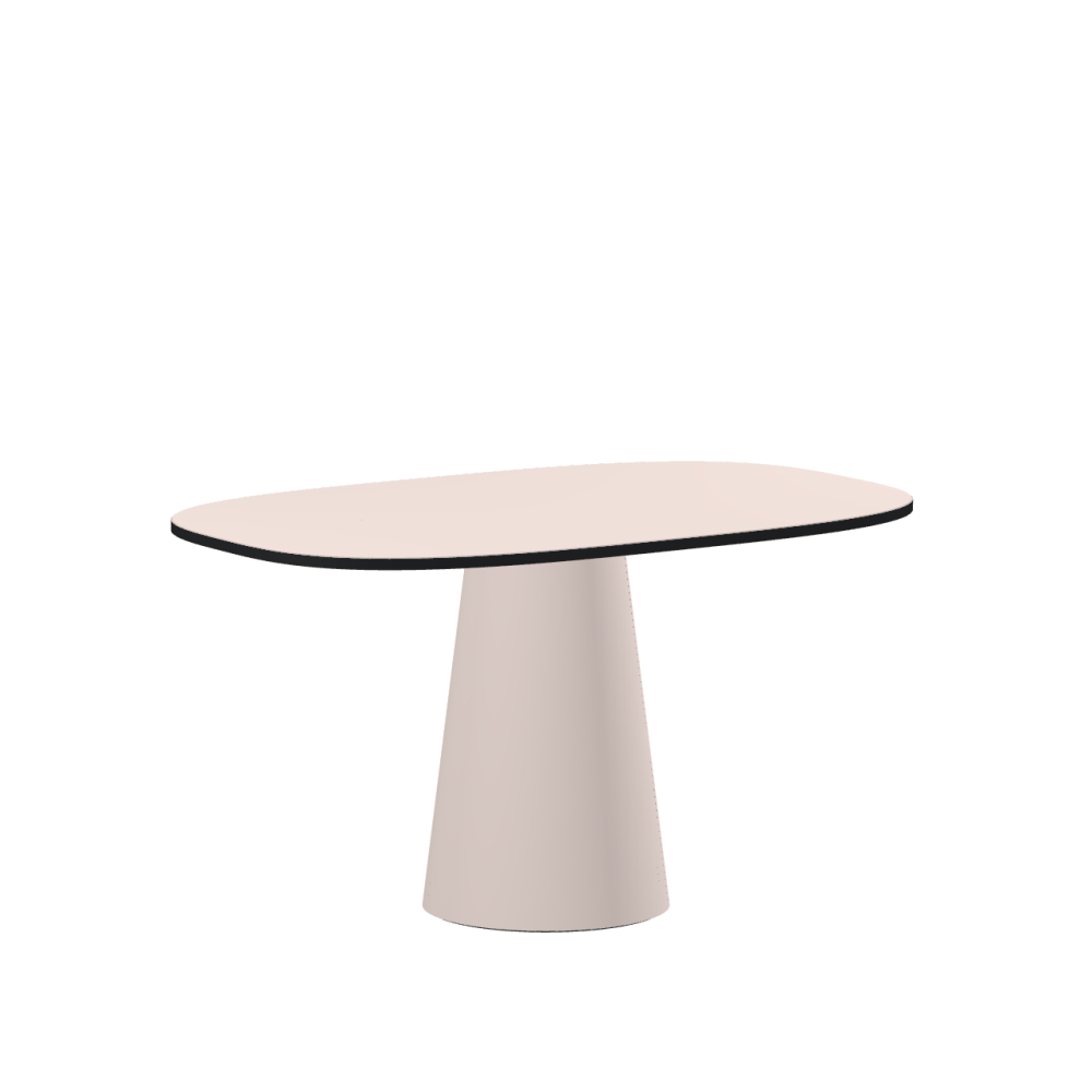 ALT linoleum table – 4185 Powder / MDF dyed / Anthracite grey