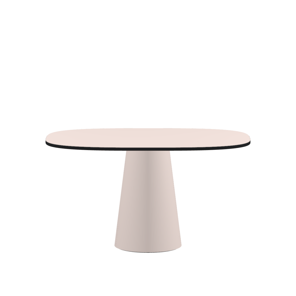 ALT linoleum table – 4185 Powder / MDF dyed / Anthracite grey