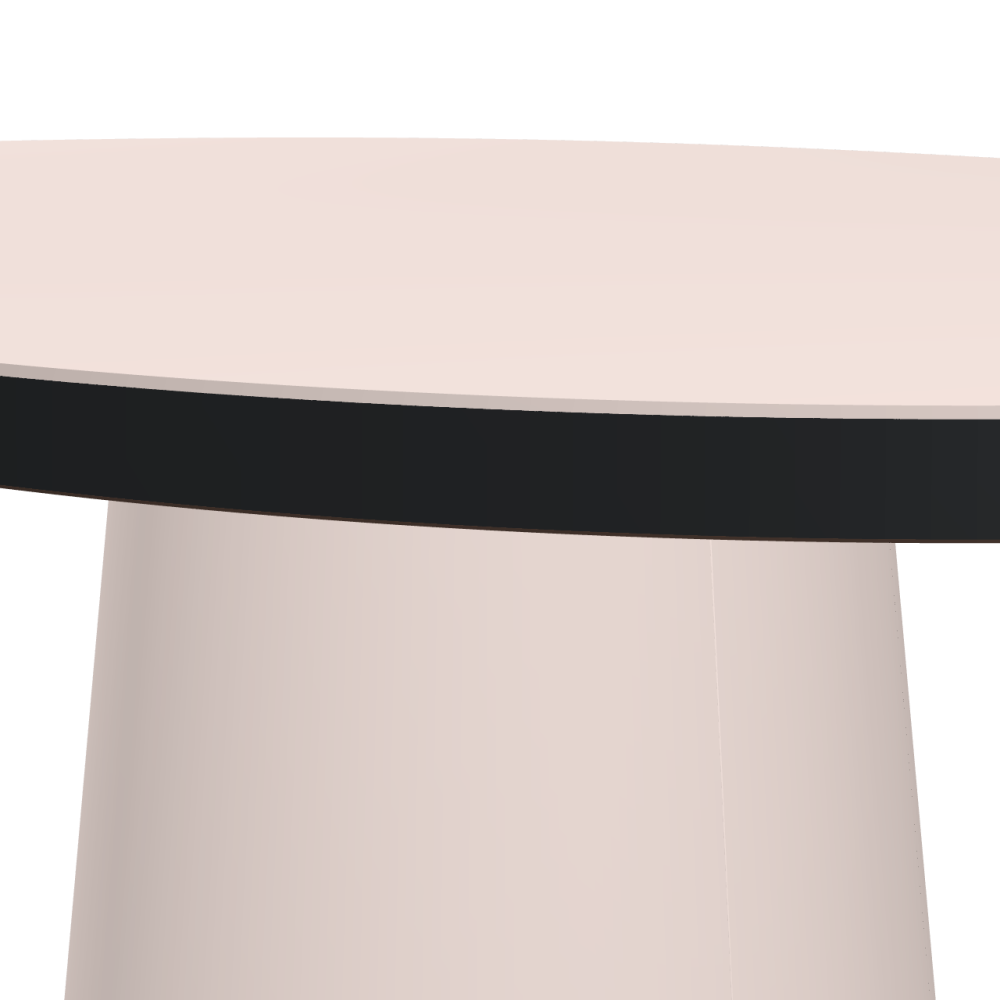 ALT linoleum table – 4185 Powder / MDF dyed / Anthracite grey
