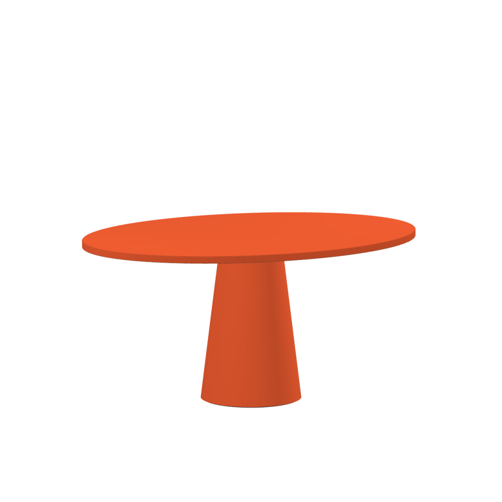 ALT linoleum table – 4186 Orange Blast / Laminboard (Strength 30mm) / 4186 – Orange Blast