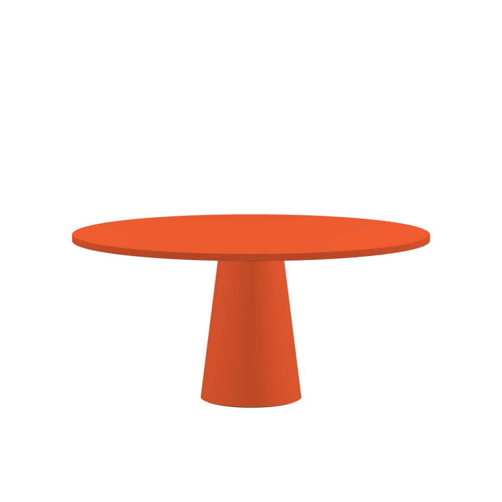 ALT linoleum table – 4186 Orange Blast / Laminboard (Strength 30mm) / 4186 – Orange Blast