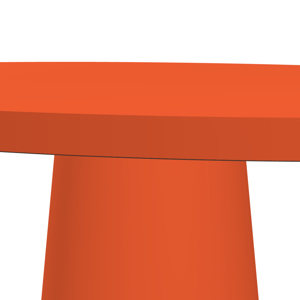 ALT linoleum table – 4186 Orange Blast / Laminboard (Strength 30mm) / 4186 – Orange Blast