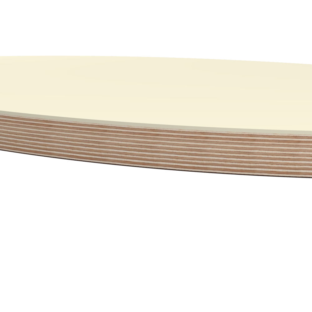 Linoleumtischplatte – 4157 Pearl / Multiplex Birke Massiv