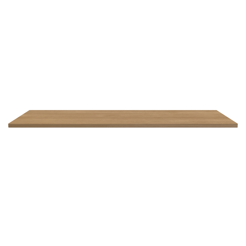 Table Top - Shape Square - Length 180.00 cm - Width 85.00 cm - Radius 1.00 cm - Thickness 2.9 cm - Surface Wood Veneer, Oak - Core Laminboard - Edge Wood, Oak - Profile Edge 90°