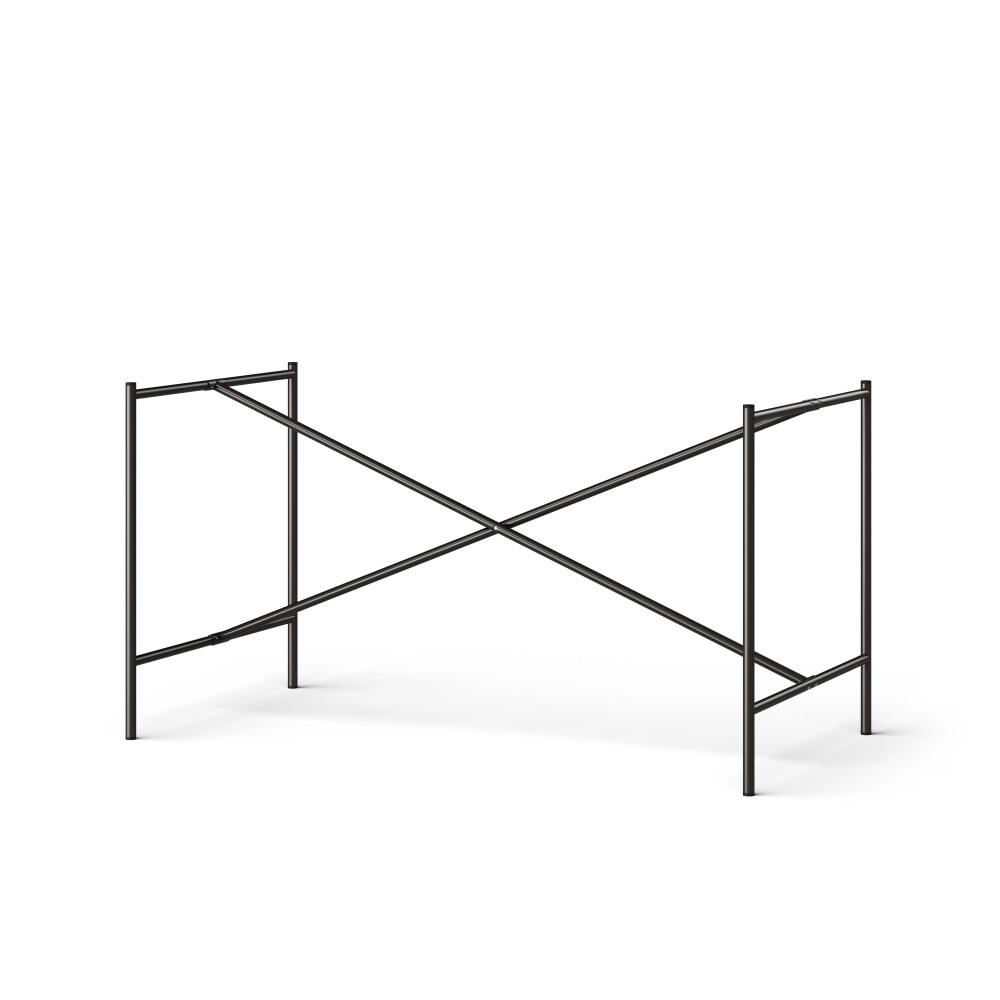 E2 Table Frame - Material and Colour Steel, Jet black (RAL 9005) - Cross bar Centered - Length 100 cm - Width 70 cm - Height 72 cm