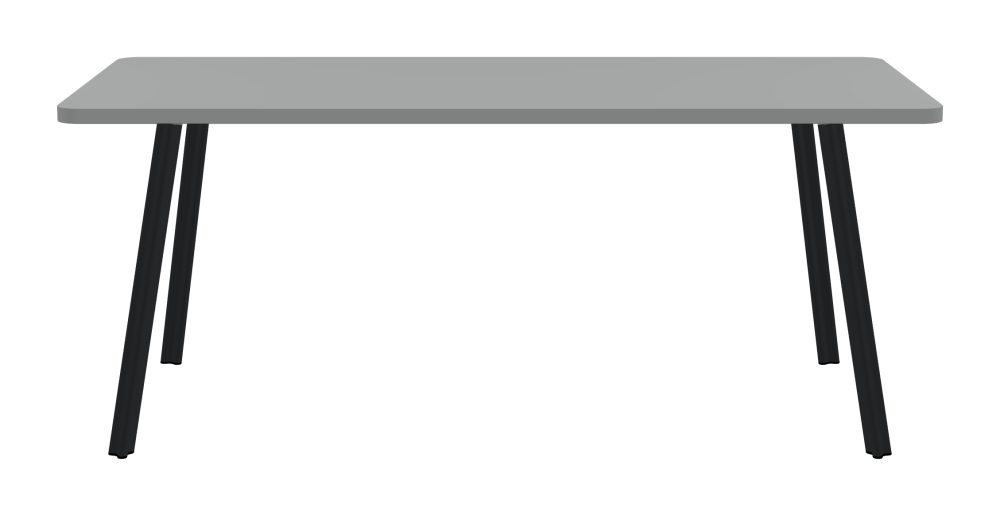 BEAM Table - Shape Square - Length 180,00 cm - Width 80,00 cm - Radius 5,00 cm - Thickness 3 cm - Freeform 1.00000000 - Surface Linoleum, 4132 Ash - Core Laminboard - Edge Linoleum, 4132 Ash - Profile Edge 90° / BEAM Table Legs - Material and Colour Aluminium, powder-coated, Black grey (RAL 7021) - Profile strength Standard - Height 71 cm - Set 4 Legs