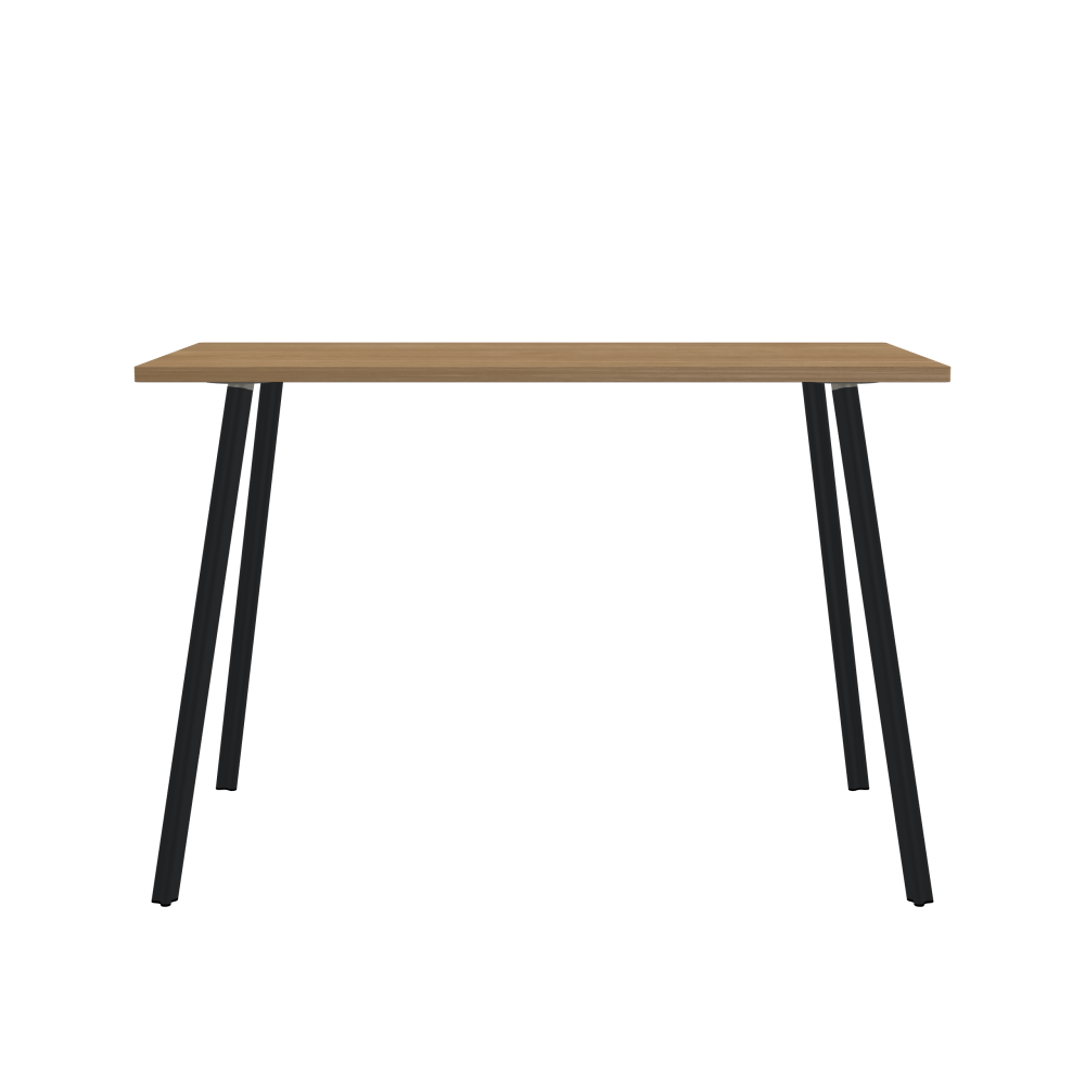 BEAM Table - Shape Square - Length 160.00 cm - Width 80.00 cm - Radius 1.00 cm - Thickness 2.9 cm - Surface Wood Veneer, Oak - Core Laminboard - Edge Wood, Oak - Profile Edge 90° / BEAM Table Legs - Material and Colour Aluminium, powder-coated, Black grey (RAL 7021) - Profile strength Standard - Height 102 cm - Set 4 Legs