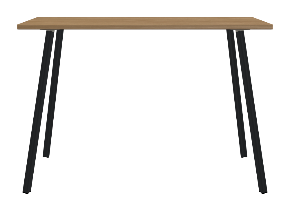 BEAM Table - Shape Square - Length 160,00 cm - Width 80,00 cm - Radius 1,00 cm - Thickness 2.9 cm - Surface Wood Veneer, Oak - Core Laminboard - Edge Wood, Oak - Profile Edge 90° / BEAM Table Legs - Material and Colour Aluminium, powder-coated, Black grey (RAL 7021) - Profile strength Standard - Height 102 cm - Set 4 Legs