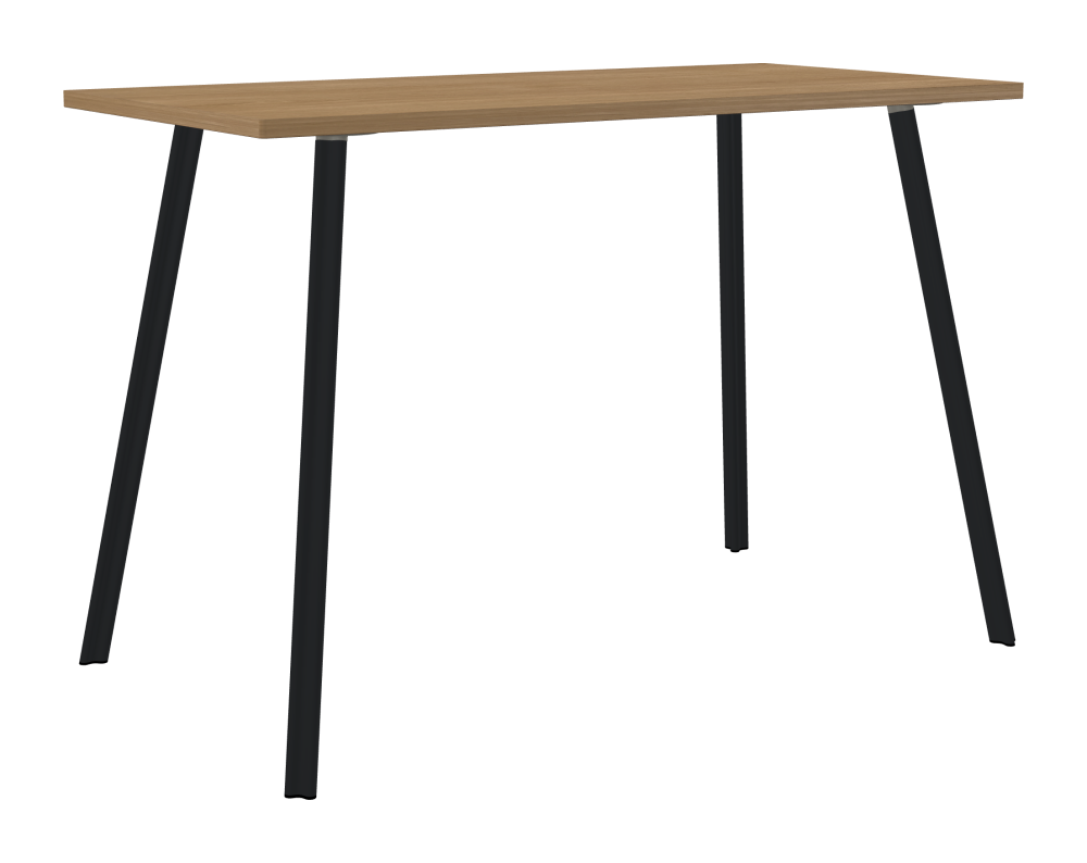 BEAM Table - Shape Square - Length 160,00 cm - Width 80,00 cm - Radius 1,00 cm - Thickness 2.9 cm - Surface Wood Veneer, Oak - Core Laminboard - Edge Wood, Oak - Profile Edge 90° / BEAM Table Legs - Material and Colour Aluminium, powder-coated, Black grey (RAL 7021) - Profile strength Standard - Height 102 cm - Set 4 Legs