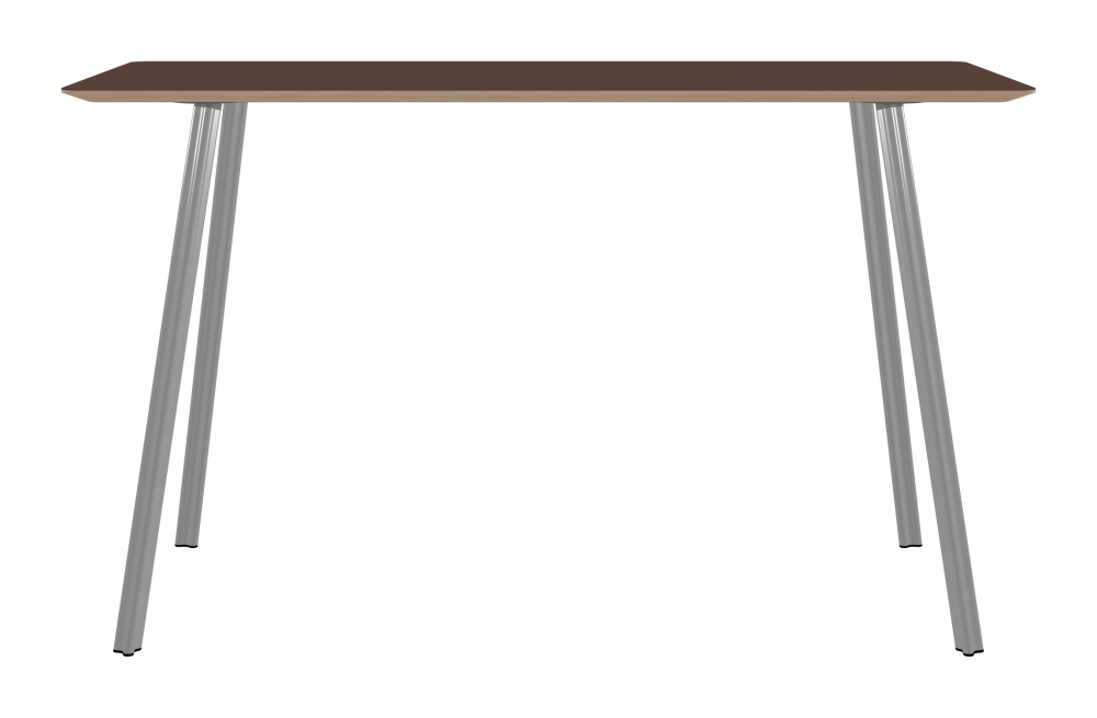 BEAM Table - Shape Square - Length 180,00 cm - Width 80,00 cm - Radius 4,00 cm - Thickness 2.6 cm - Freeform 1.00000000 - Surface Linoleum, 4009 Espresso - Core Birch Plywood - Profile Edge 25° / BEAM Table Legs - Material and Colour Aluminium, matt anodised - Profile strength Standard - Height 102 cm - Set 4 Legs
