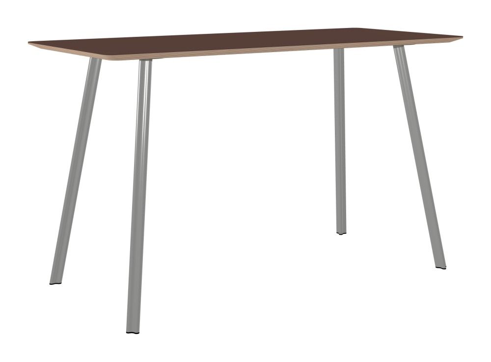 BEAM Table - Shape Square - Length 180,00 cm - Width 80,00 cm - Radius 4,00 cm - Thickness 2.6 cm - Freeform 1.00000000 - Surface Linoleum, 4009 Espresso - Core Birch Plywood - Profile Edge 25° / BEAM Table Legs - Material and Colour Aluminium, matt anodised - Profile strength Standard - Height 102 cm - Set 4 Legs